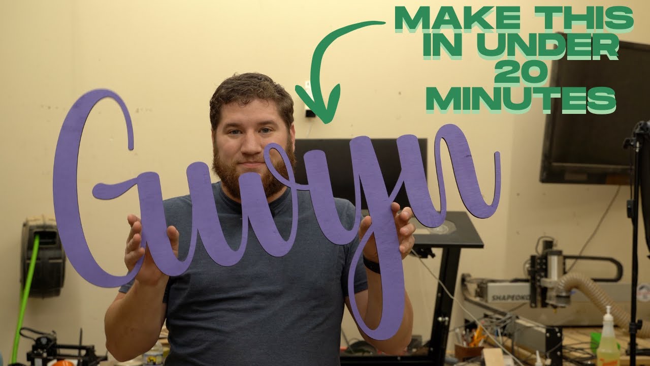 Make a Custom Name Sign in 20 Minutes with Your Laser