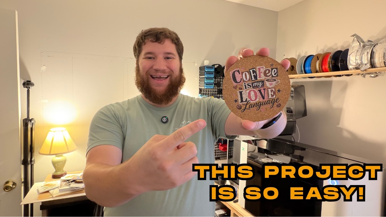 How to UV Print Cork Coasters on the xTool O1 Omni